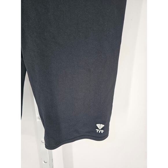 TYR Mens Sz 36 Jammer Swimsuit Swim Trunks Black Competition - Picture 2 of 4